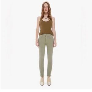 MOTHER Stash Mid Rise Dazzler Ankle Jeans